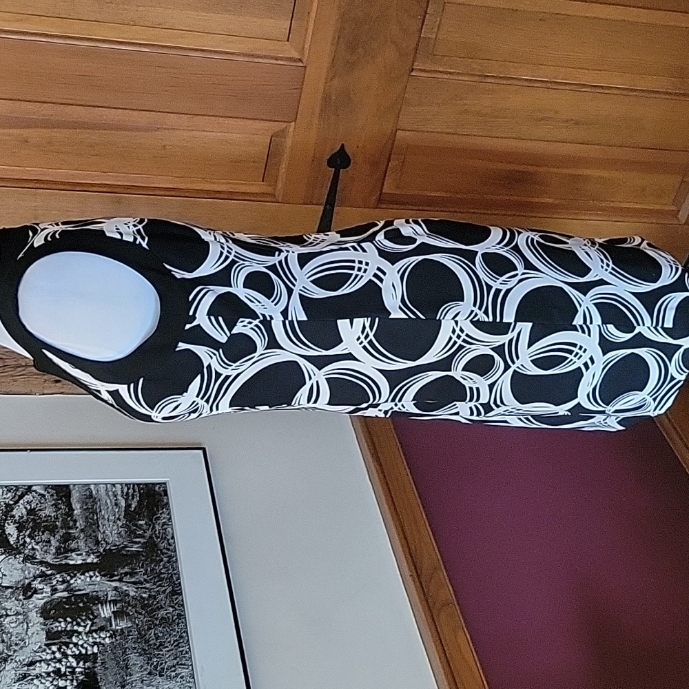 JESSICA HOWARD RETRO MOD CIRCLE PRINT STRETCH SHEATH DRESS - Picture 3 of 7